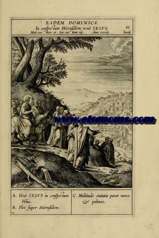 Eadem Dominica. In conspec tum Hierusalem venit Iesu. 86. Matt xxi. Marc xi. Luc xix. Ioan xii. Anno xxxiii. lxxiii.