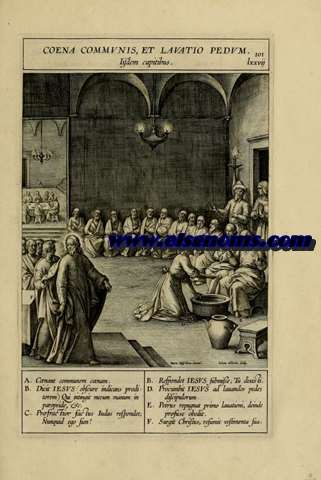Coena Communis, Et Lavatio Pedum. Iisdem captibus. 101. lxxvii.