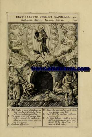 Resurrectio Christi Gloriosa. 134. Matth xxviii. Marc xvi. Luc xxiiii. Ioan xx. cviii.