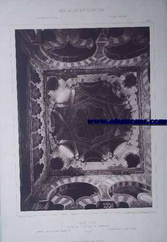 Crdoba.-Mezquita.-Cupula del Mihrab.-Lmina 5. 