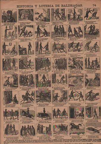 Historia y lotera de Baldragas.N 74.