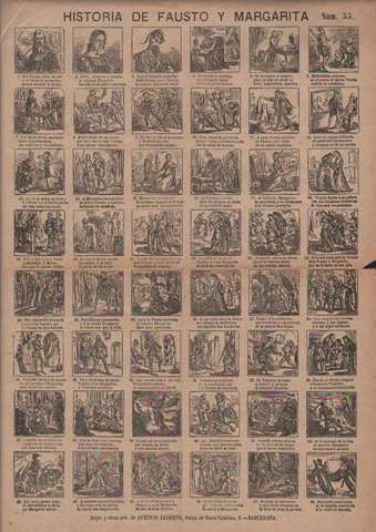 Historia de Fausto y Margarita. N 55.