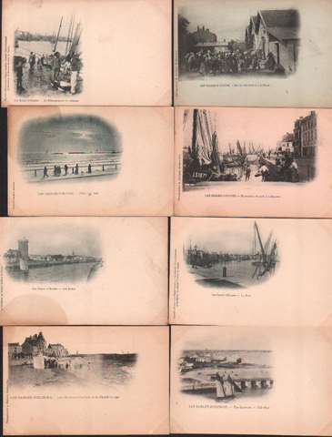 Superbe lot de 14 cartes postales anciennes de Les Sables d'Olonne (Vende()