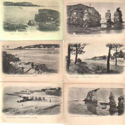 Lot de 6 cartes postales anciennes d'Estretat (Seine Maritime): 