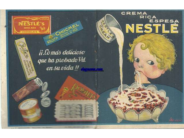 Crema rica espesa de Nestl.